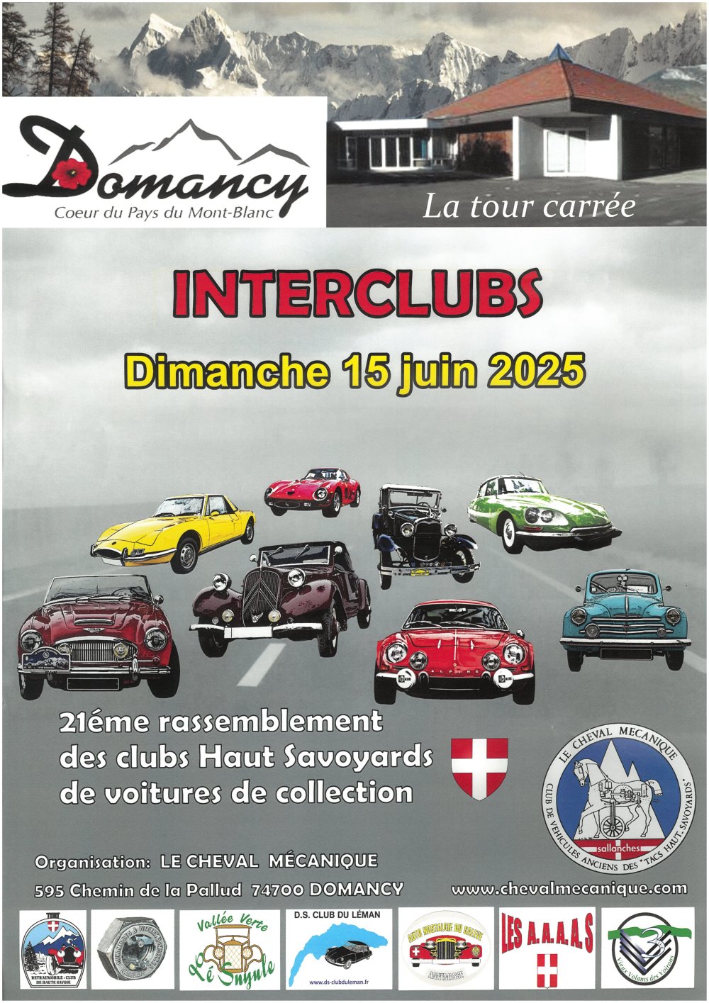Rencontre Inter Clubs Voitures de Collection Dimanche 15 juin Tour Carrée